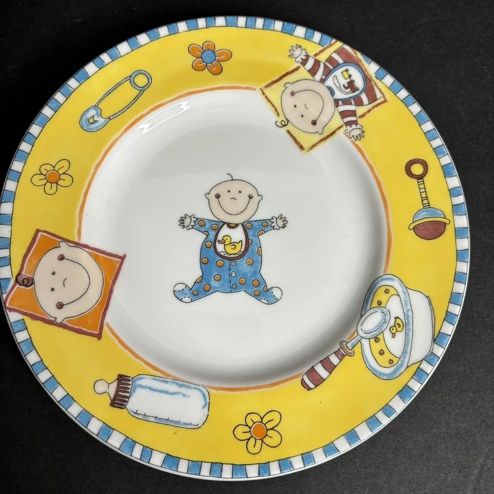 2 Royal Doulton Baby Childs Plate 7 7/8